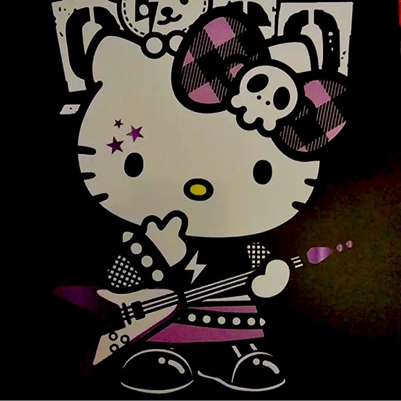🆕 Hello Kitty Metal Sign - Goth - Punk - Rock Star Wall Decor, 7.8 X 11.8lnches - Picture 5 of 7
